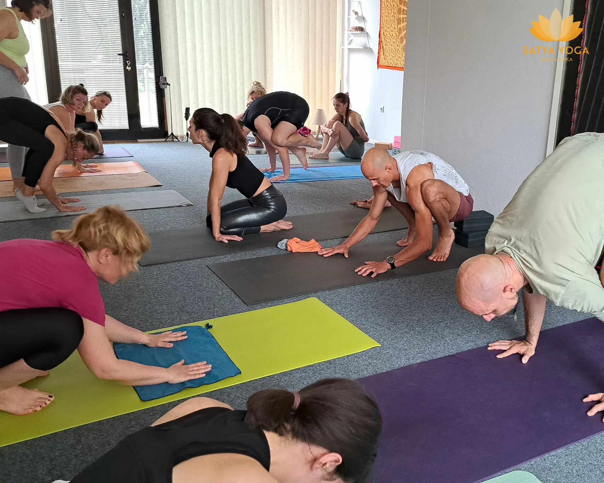 Yoga workshop atmosphere in Banja Luka